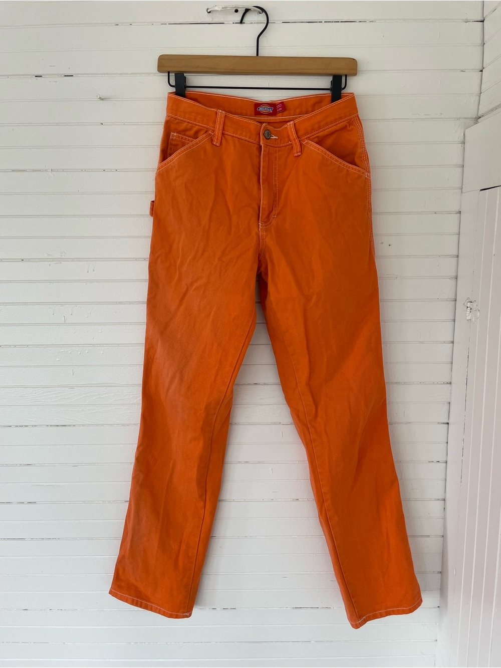 vintage dickies carpenter jeans - orange!!